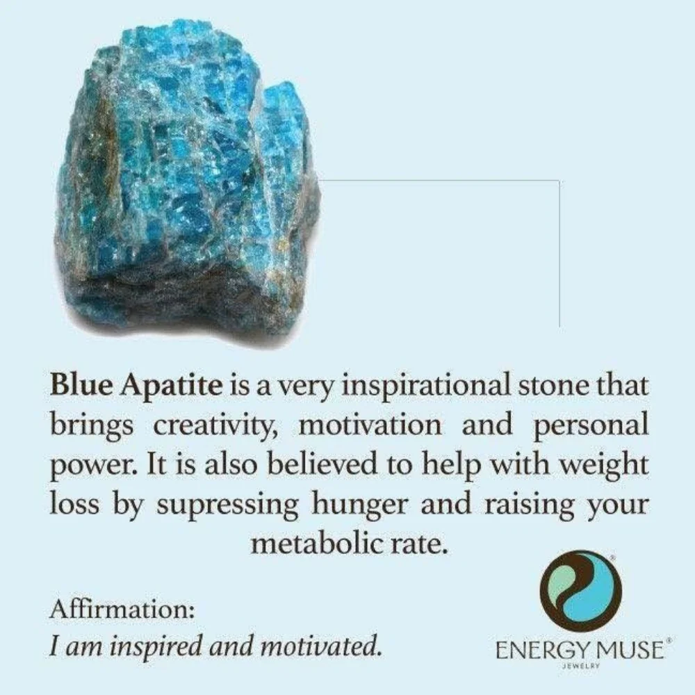 Natural Blue Apatite Stone Trio - Raw NEW